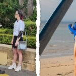 Aktivis vegan Tash Peterson menikmati berselancar di Indonesia saat ia 'beristirahat' dari aktivitas aktivismenya di tengah ajang Melbourne Cup.