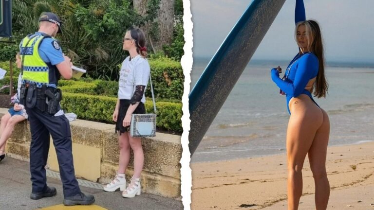 Aktivis vegan Tash Peterson menikmati berselancar di Indonesia saat ia 'beristirahat' dari aktivitas aktivismenya di tengah perhelatan Melbourne Cup.