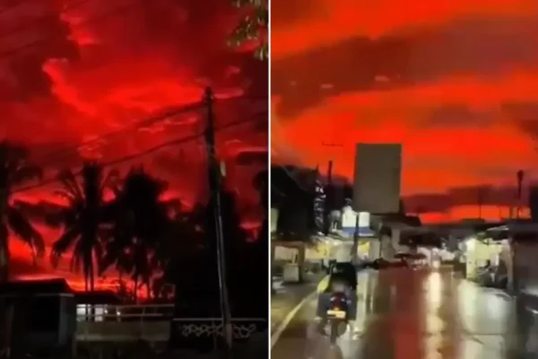 Langit di Indonesia Berubah Menjadi Merah Darah Akibat Fenomena Optik yang Langka