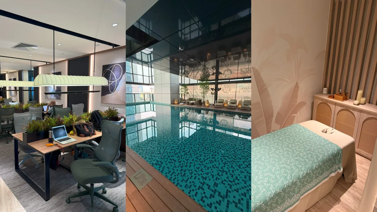 Di Dalam WORQ Well KL Eco City, Ruang Kerja Bersama yang Dilengkapi Kolam Renang dan Ruang Pijat yang Mengubah Paradigma Keseimbangan Kerja dan Kehidupan