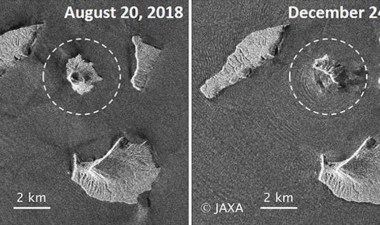 Gunung Krakatau: Dua pertiga bagian gunung di Indonesia itu telah RUNTUH ke laut