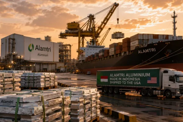 Alamtri dari Indonesia mulai mengekspor aluminium dan mengirimkan logam tersebut ke AS