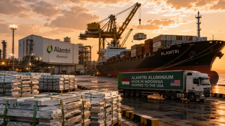 Alamtri dari Indonesia mulai mengekspor aluminium dan mengirimkan logam tersebut ke AS