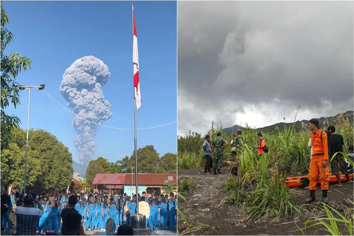 Tim penyelamat menemukan jenazah seorang pendaki asal Indonesia serta lokasi yang diduga sebagai tempat hilangnya warga Singapura di Gunung Dukono